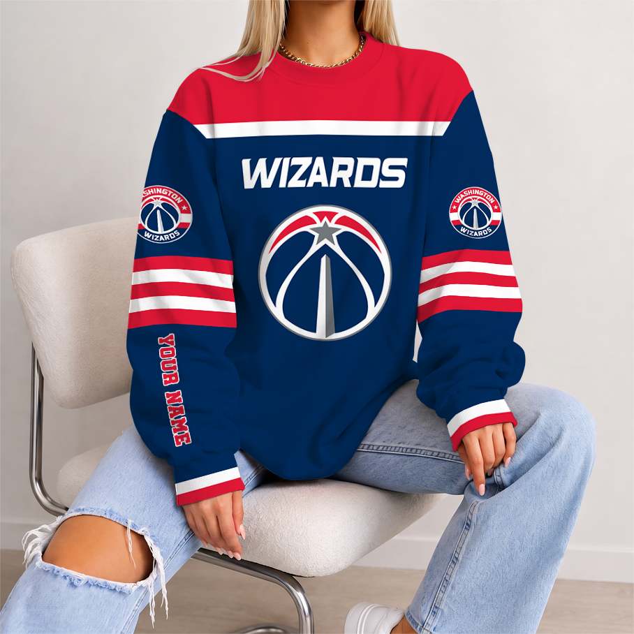 [HOT DEAL] NEW CUSTOMIZED NBA28 WWI WASHINGTON WIZARDS UNISEX SWEATSHIRT