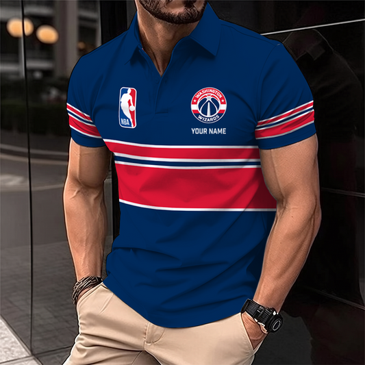 [HOT DEAL] NEW CUSTOMIZED NBA28 WWI WASHINGTON WIZARDS POLO SHIRT