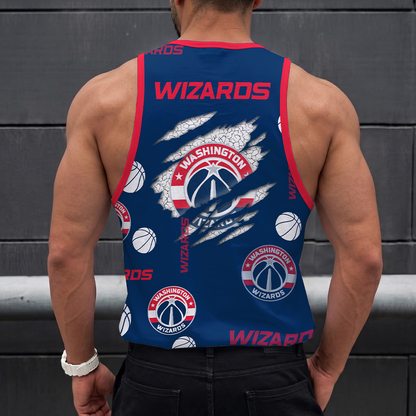LIMITED EDITION - NEW CUSTOMIZED NBA28 WWI WASHINGTON WIZARDS UNISEX TANK TOP