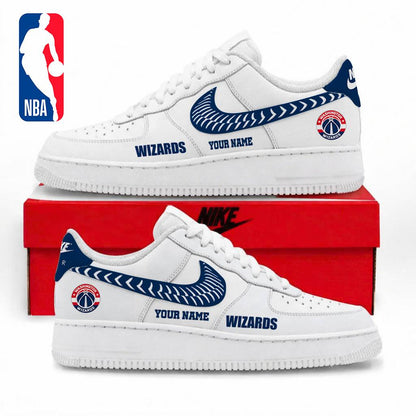 LIMITED EDITION - NEW CUSTOMIZED NBA28 WWI WASHINGTON WIZARDS AF1 SNEAKERS