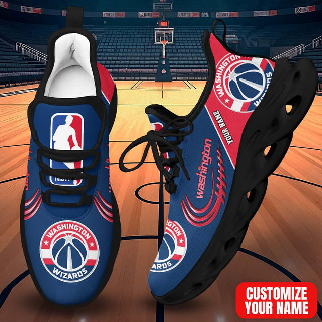 LIMITED EDITION - NEW CUSTOMIZED NBA28 WWI WASHINGTON WIZARDS PREMIUM CLUNKY SNEAKERS