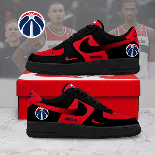 LIMITED EDITION - NEW CUSTOMIZED NBA28 WWI WASHINGTON WIZARDS AF1 SNEAKERS