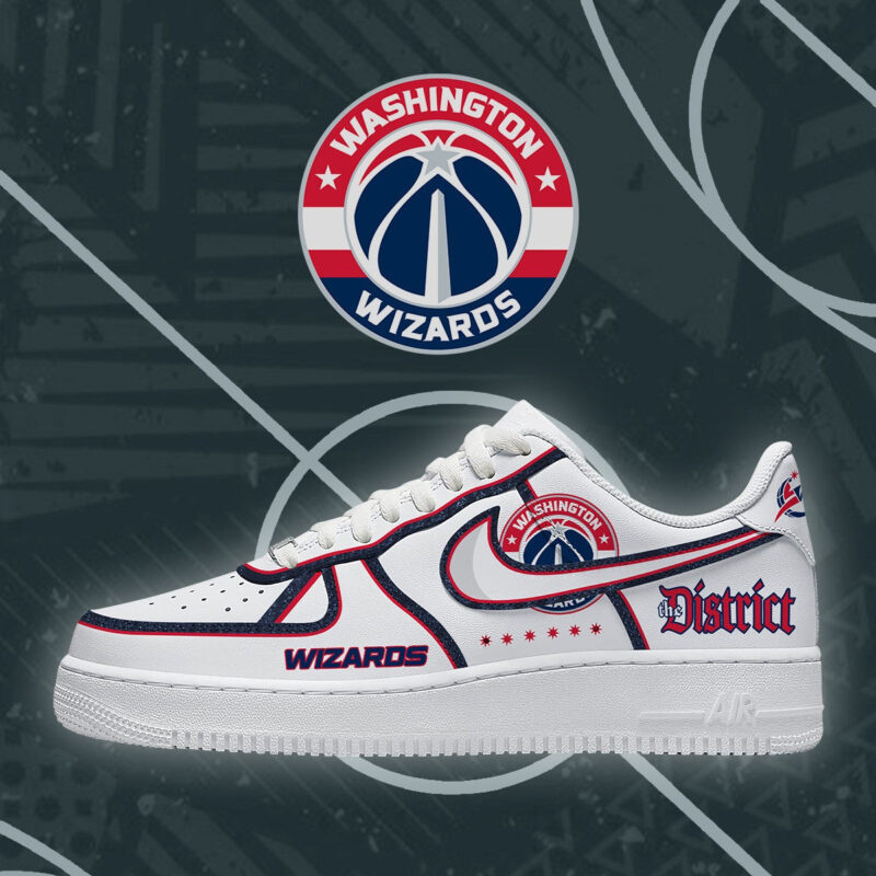 LIMITED EDITION - NEW CUSTOMIZED NBA28 WWI WASHINGTON WIZARDS AF1 SHOES