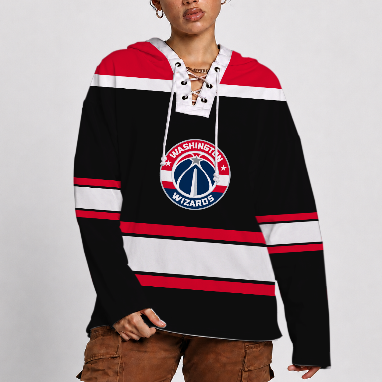 [HOT DEAL] NEW CUSTOMIZED NBA28 WWI WASHINGTON WIZARDS LACER HOODIE