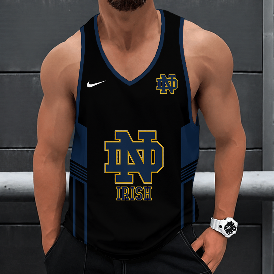 [FAN FAVORITE] NEW CUSTOMIZED NCAA FBS28 NFI NOTRE DAME FIGHTING IRISH UNISEX TANK TOP