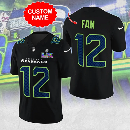 LIMITED EDITION - NEW CUSTOMIZED NFL06 SSH SEATTLE SEAHAWKS FOOTBALL JERSEY