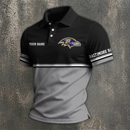 [SPECIAL OFFER] NEW CUSTOMIZED NFL28 BTR BALTIMORE RAVENS POLO SHIRT