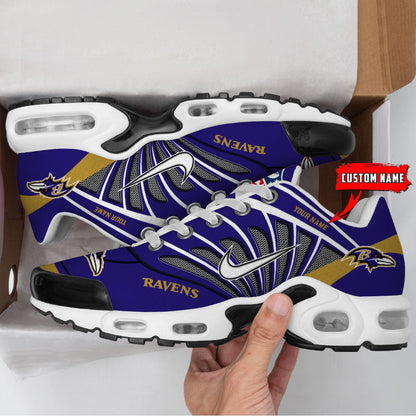 [SPECIAL OFFER] NEW CUSTOMIZED NFL28 BTR BALTIMORE RAVENS AIR MAX PLUS SNEAKERS