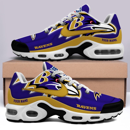 [SPECIAL OFFER] NEW CUSTOMIZED NFL28 BTR BALTIMORE RAVENS AIR MAX PLUS SNEAKERS