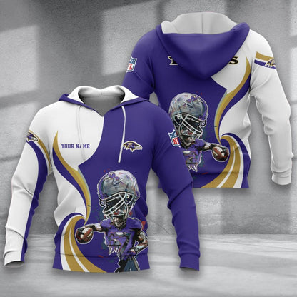 LIMITED EDITION - NEW CUSTOMIZED NFL28 BTR BALTIMORE RAVENS T-SHIRT, POLO SHIRT, ZIP POLO SHIRT, SWEATSHIRT, HOODIE & ZIP HOODIE