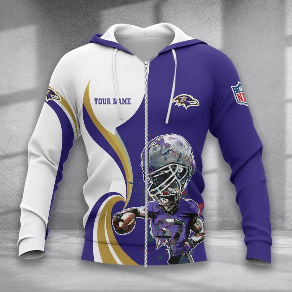 LIMITED EDITION - NEW CUSTOMIZED NFL28 BTR BALTIMORE RAVENS T-SHIRT, POLO SHIRT, ZIP POLO SHIRT, SWEATSHIRT, HOODIE & ZIP HOODIE