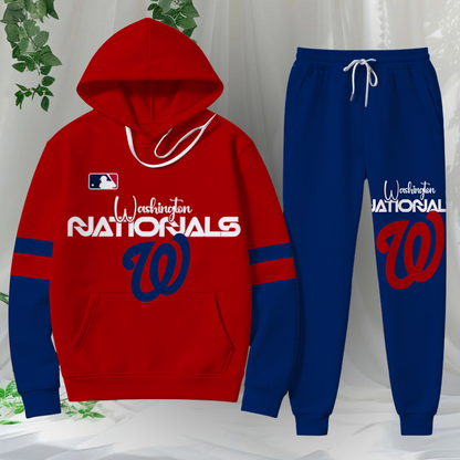 LIMITED EDITION - NEW CUSTOMIZED MLB28 WNS WASHINGTON NATIONALS HOODIE & SWEATPANTS SET