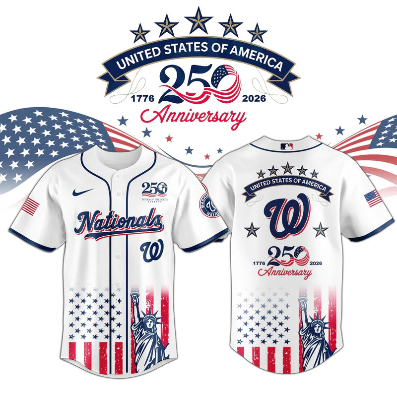 LIMITED EDITION - NEW CUSTOMIZED MLB28 WNS WASHINGTON NATIONALS BASEBALL JERSEY