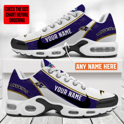[SPECIAL OFFER] NEW CUSTOMIZED NFL28 BTR BALTIMORE RAVENS AIR MAX PLUS SNEAKERS