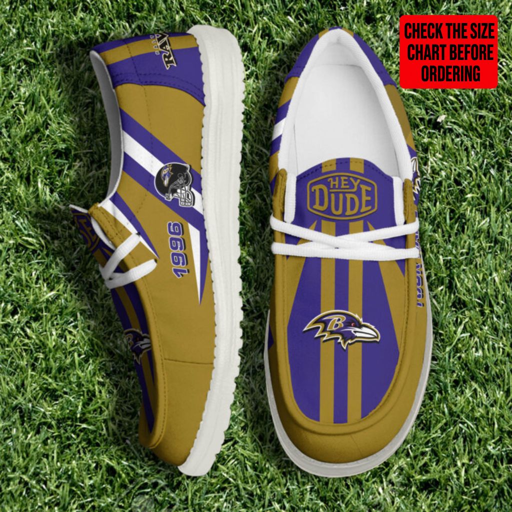 [SPECIAL OFFER] NEW CUSTOMIZED NFL28 BTR BALTIMORE RAVENS LOAFER SHOES
