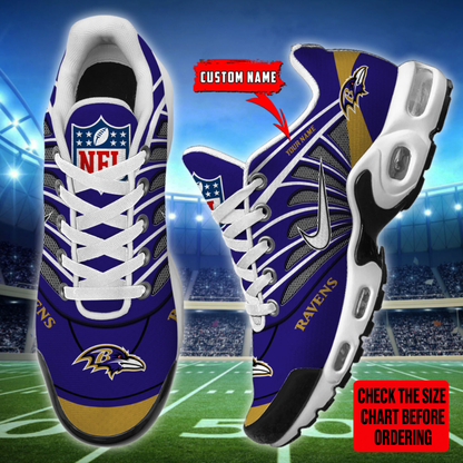 [SPECIAL OFFER] NEW CUSTOMIZED NFL28 BTR BALTIMORE RAVENS AIR MAX PLUS SNEAKERS