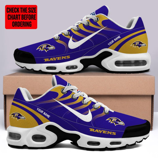 [SPECIAL OFFER] NEW CUSTOMIZED NFL28 BTR BALTIMORE RAVENS AIR MAX PLUS SNEAKERS