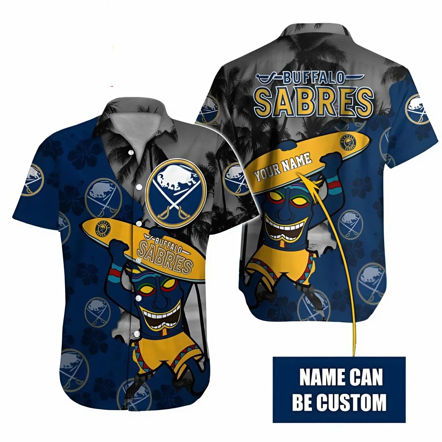 LIMITED EDITION - NEW CUSTOMIZED NHL28 BFS BUFFALO SABRES UNISEX HAWAIIAN SHIRT