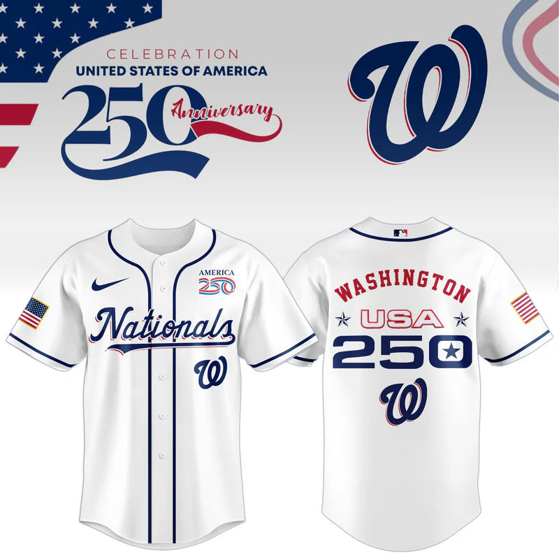 LIMITED EDITION - NEW CUSTOMIZED MLB28 WNS WASHINGTON NATIONALS BASEBALL JERSEY