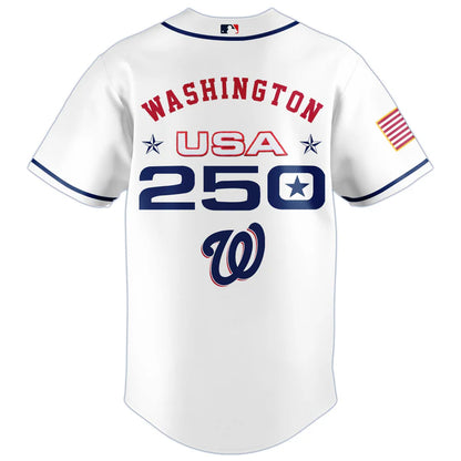 LIMITED EDITION - NEW CUSTOMIZED MLB28 WNS WASHINGTON NATIONALS BASEBALL JERSEY