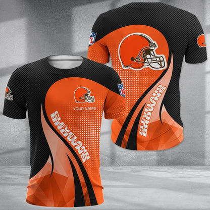 LIMITED EDITION - NEW CUSTOMIZED NFL29 CLB CLEVELAND BROWNS POLO, T-SHIRT & SHORT PANTS SET
