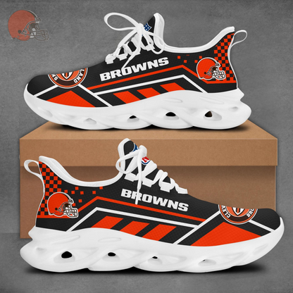 SPECIAL EDITION - NEW CUSTOMIZED NFL29 CLB CLEVELAND BROWNS MAX SOUL SHOES