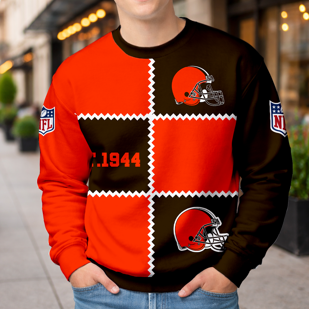 LIMITED EDITION - NEW CUSTOMIZED NFL29 CLB CLEVELAND BROWNS UNISEX T-SHIRT, POLO, HOODIE & JACKETS