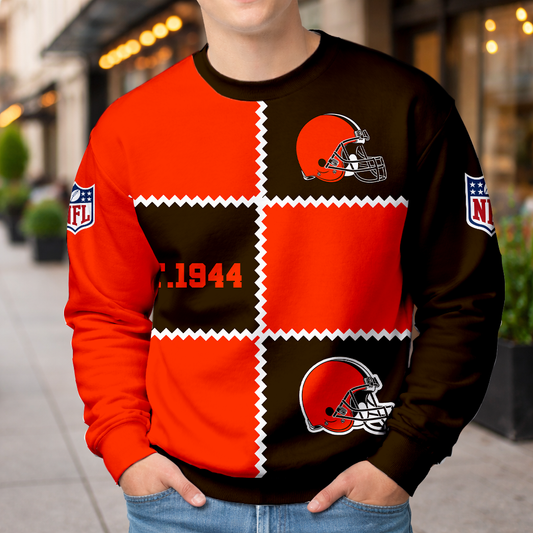 LIMITED EDITION - NEW CUSTOMIZED NFL29 CLB CLEVELAND BROWNS UNISEX T-SHIRT, POLO, HOODIE & JACKETS