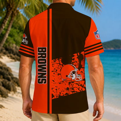 LIMITED EDITION - NEW CUSTOMIZED NFL29 CLB CLEVELAND BROWNS UNISEX HAWAIIAN SHIRT