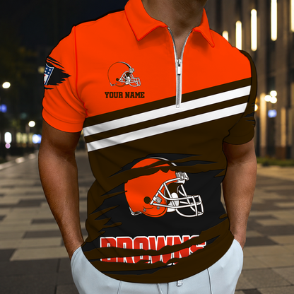 LIMITED EDITION - NEW CUSTOMIZED NFL29 CLB CLEVELAND BROWNS T-SHIRT, POLO SHIRT, ZIP POLO SHIRT, SWEATSHIRT, HOODIE & ZIP HOODIE