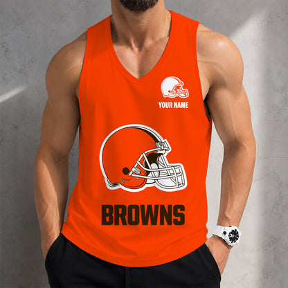 LIMITED EDITION - NEW CUSTOMIZED NFL29 CLB CLEVELAND BROWNS TANK TOP