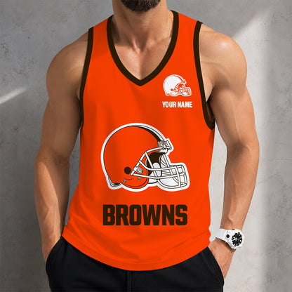 LIMITED EDITION - NEW CUSTOMIZED NFL29 CLB CLEVELAND BROWNS TANK TOP