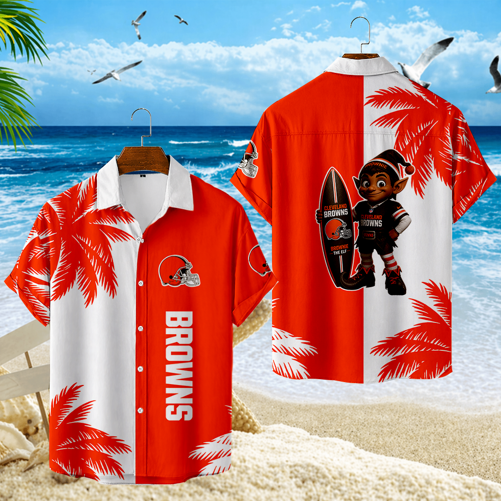 LIMITED EDITION - NEW CUSTOMIZED NFL29 CLB CLEVELAND BROWNS UNISEX HAWAIIAN SHIRT
