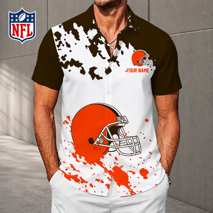 LIMITED EDITION - NEW CUSTOMIZED NFL29 CLB CLEVELAND BROWNS UNISEX HAWAIIAN SHIRT