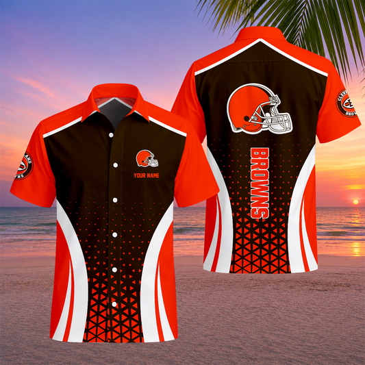 LIMITED EDITION - NEW CUSTOMIZED NFL29 CLB CLEVELAND BROWNS UNISEX HAWAIIAN SHIRT