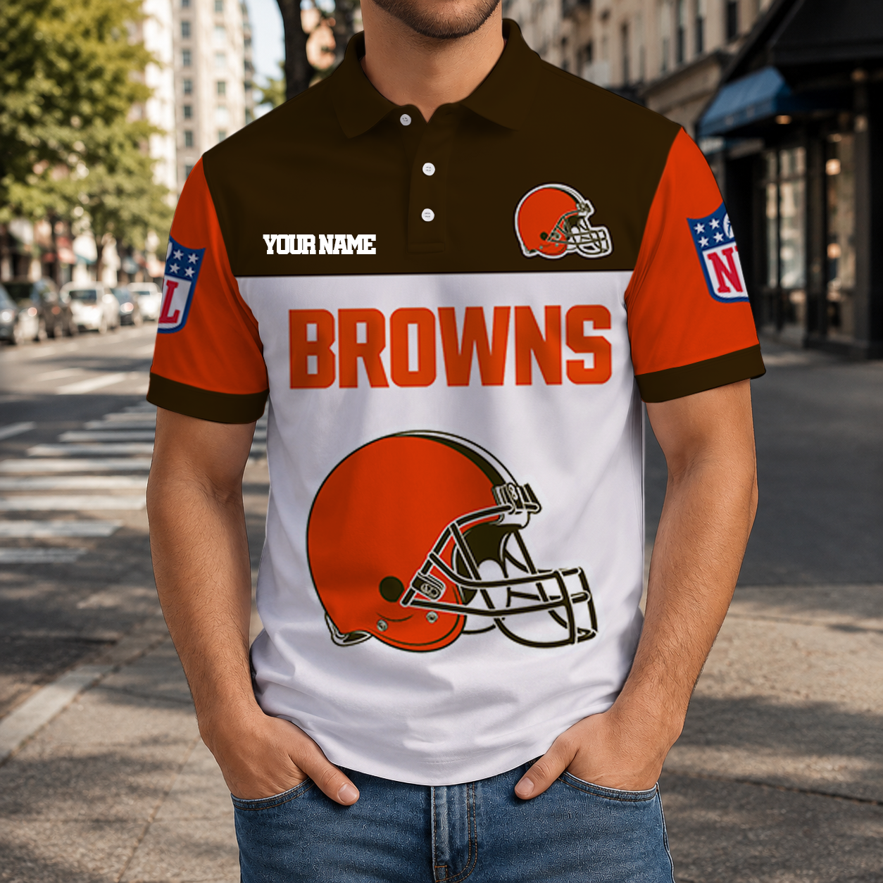 LIMITED EDITION - NEW CUSTOMIZED NFL29 CLB CLEVELAND BROWNS T-SHIRT, POLO SHIRT, ZIP POLO SHIRT, SWEATSHIRT, HOODIE & ZIP HOODIE