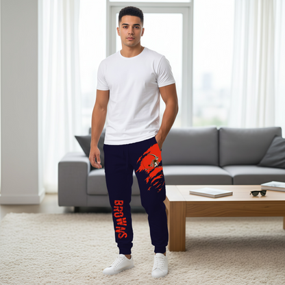 LIMITED EDITION - NEW PERSONALIZED NFL29 CLB CLEVELAND BROWNS JOGGERS