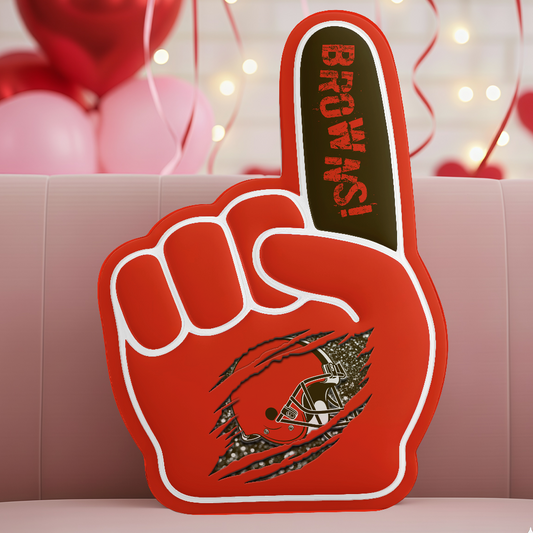LIMITED EDITION - NEW CUSTOMIZED NFL29 CLB CLEVELAND BROWNS 3D BODY PILLOW