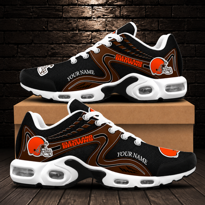 LIMITED EDITION - NEW CUSTOMIZED NFL29 CLB CLEVELAND BROWNS AIR MAX PLUS SNEAKERS