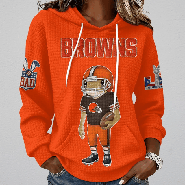 [SPECIAL OFFER] NEW CUSTOMIZED NFL29 CLB CLEVELAND BROWNS UNISEX HOODED SWEATSHIRT