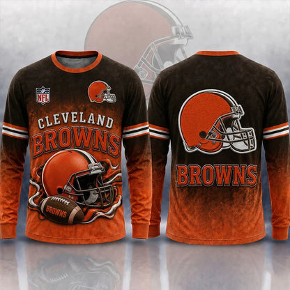 LIMITED EDITION - NEW CUSTOMIZED NFL29 CLEVELAND BROWNS T-SHIRTS, POLO, SWEASHIRTS, V-NECK T-SHIRT, HOODIE & ZIP HOODIE