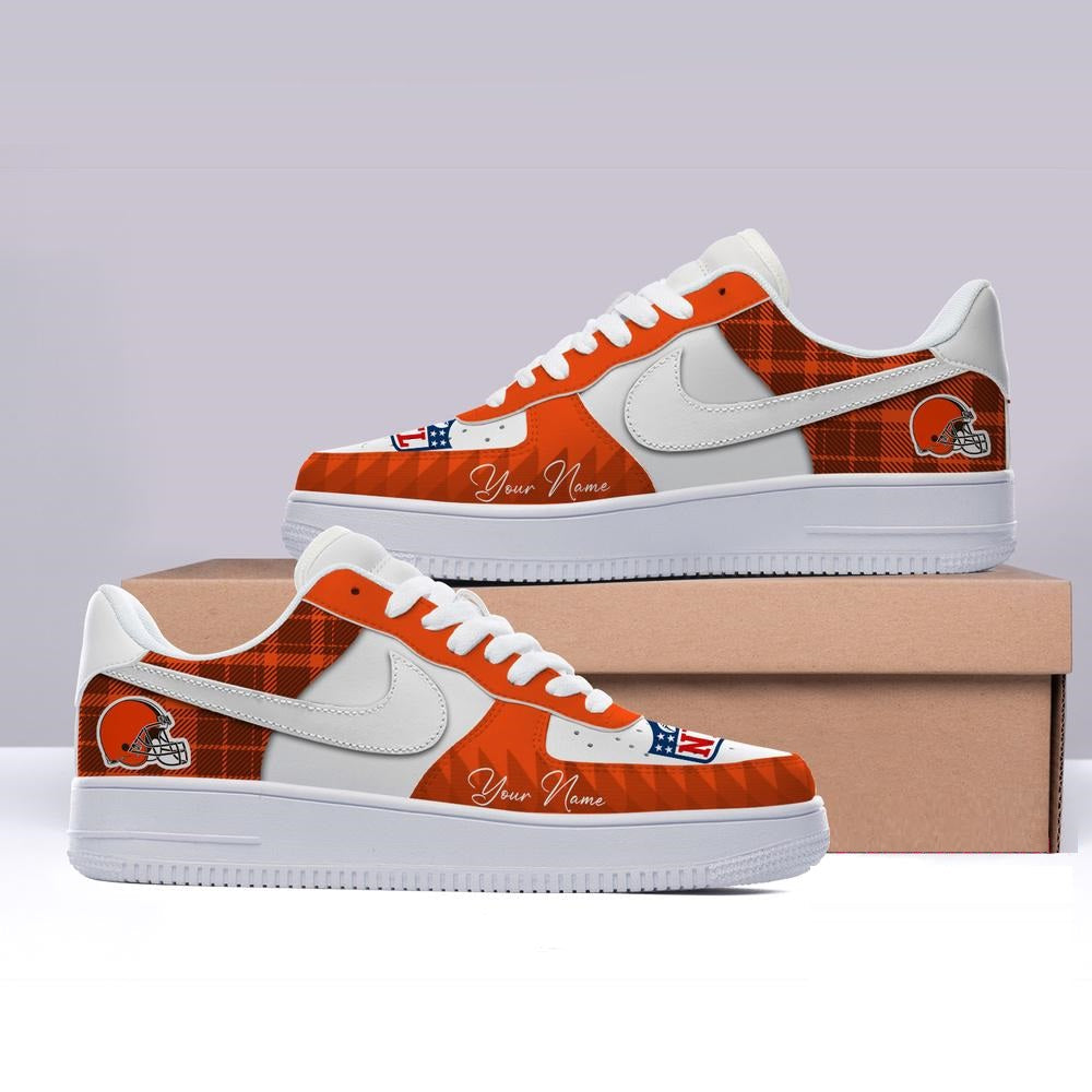 [SPECIAL OFFER] NEW CUSTOMIZED NFL29 CLB CLEVELAND BROWNS AF1 SHOES
