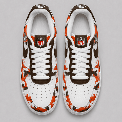 [SPECIAL OFFER] NEW CUSTOMIZED NFL29 CLB CLEVELAND BROWNS AF1 SHOES