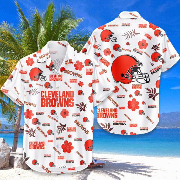 LIMITED EDITION - NEW CUSTOMIZED NFL29 CLB CLEVELAND BROWNS UNISEX HAWAIIAN SHIRT