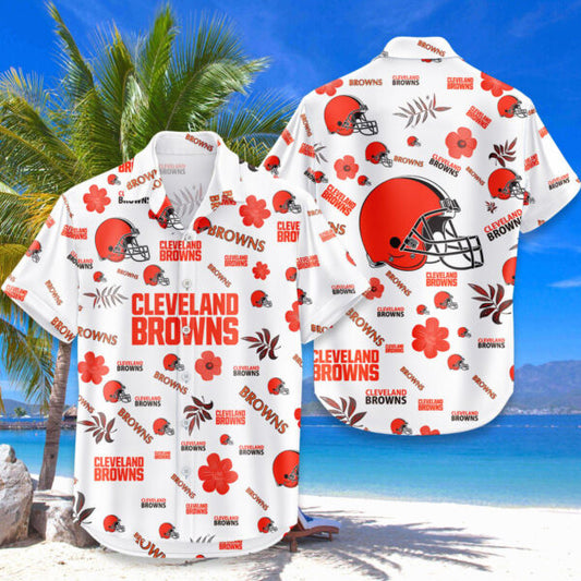 LIMITED EDITION - NEW CUSTOMIZED NFL29 CLB CLEVELAND BROWNS UNISEX HAWAIIAN SHIRT