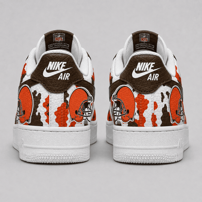 [SPECIAL OFFER] NEW CUSTOMIZED NFL29 CLB CLEVELAND BROWNS AF1 SHOES