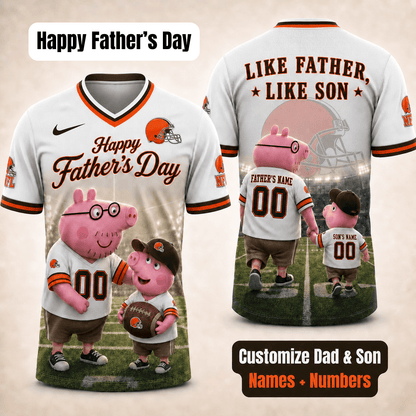 [FATHER'S DAY] NEW CUSTOMIZED NFL29 CLB CLEVELAND BROWNS FOOTBALL JERSEY