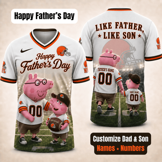 [FATHER'S DAY] NEW CUSTOMIZED NFL29 CLB CLEVELAND BROWNS FOOTBALL JERSEY