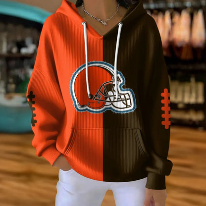 LIMITED EDITION - NEW CUSTOMIZED NFL29 CLB CLEVELAND BROWNS RIBBED HOODIE & SWEATSHIRT