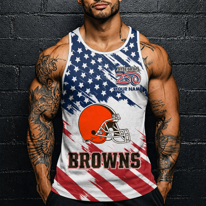 LIMITED EDITION - NEW CUSTOMIZED NFL29 CLB CLEVELAND BROWNS UNISEX TANK TOP